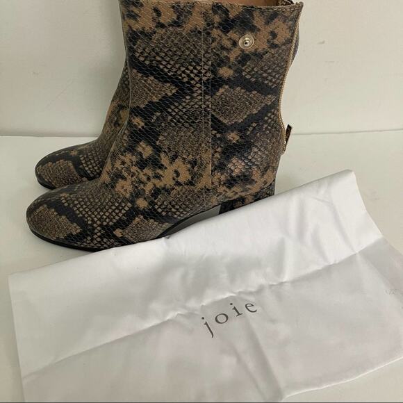 Joie Snake Heeled Boots - Picture 11 of 11